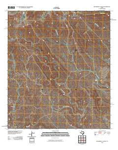 Big Brindle Canyon Texas Historical topographic map, 1:24000 scale, 7.5 X 7.5 Minute, Year 2010