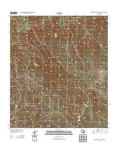 Big Brindle Canyon Texas Historical topographic map, 1:24000 scale, 7.5 X 7.5 Minute, Year 2012