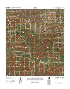 Big Canyon Ranch NW Texas Historical topographic map, 1:24000 scale, 7.5 X 7.5 Minute, Year 2012
