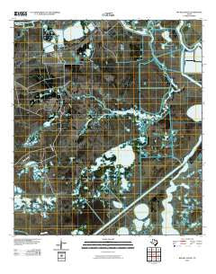 Big Hill Bayou Texas Historical topographic map, 1:24000 scale, 7.5 X 7.5 Minute, Year 2010