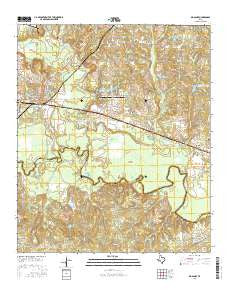Big Sandy Texas Current topographic map, 1:24000 scale, 7.5 X 7.5 Minute, Year 2016