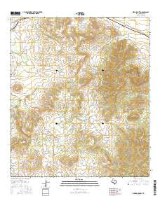 Bird Mountain Texas Current topographic map, 1:24000 scale, 7.5 X 7.5 Minute, Year 2016