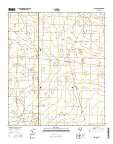 Bird Ranch Texas Current topographic map, 1:24000 scale, 7.5 X 7.5 Minute, Year 2016