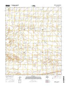 Birdwell Ranch Texas Current topographic map, 1:24000 scale, 7.5 X 7.5 Minute, Year 2016