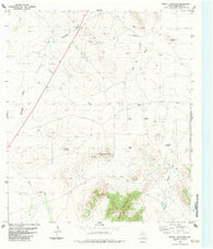Bissett Mountain Texas Historical topographic map, 1:24000 scale, 7.5 X 7.5 Minute, Year 1983