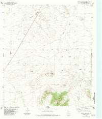 Bissett Mountain Texas Historical topographic map, 1:24000 scale, 7.5 X 7.5 Minute, Year 1983