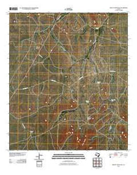 Bissett Mountain Texas Historical topographic map, 1:24000 scale, 7.5 X 7.5 Minute, Year 2010