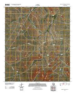 Bissett Mountain Texas Historical topographic map, 1:24000 scale, 7.5 X 7.5 Minute, Year 2010