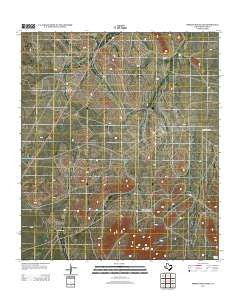 Bissett Mountain Texas Historical topographic map, 1:24000 scale, 7.5 X 7.5 Minute, Year 2012