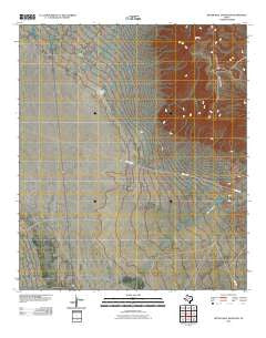 Bitter Well Mountain Texas Historical topographic map, 1:24000 scale, 7.5 X 7.5 Minute, Year 2010