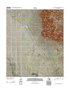Bitter Well Mountain Texas Historical topographic map, 1:24000 scale, 7.5 X 7.5 Minute, Year 2012