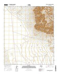 Bitter Well Mountain Texas Current topographic map, 1:24000 scale, 7.5 X 7.5 Minute, Year 2016