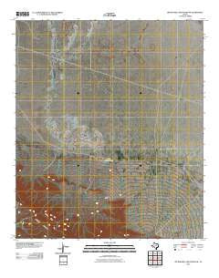 Bitter Well Mountain SW Texas Historical topographic map, 1:24000 scale, 7.5 X 7.5 Minute, Year 2010