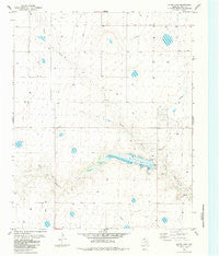 Bivins Lake Texas Historical topographic map, 1:24000 scale, 7.5 X 7.5 Minute, Year 1984