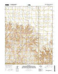 Bivins Channing Ranch Texas Current topographic map, 1:24000 scale, 7.5 X 7.5 Minute, Year 2016