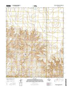 Bivins Channing Ranch Texas Current topographic map, 1:24000 scale, 7.5 X 7.5 Minute, Year 2016