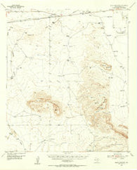 Black Mountains Texas Historical topographic map, 1:62500 scale, 15 X 15 Minute, Year 1955
