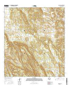 Black Gap Texas Current topographic map, 1:24000 scale, 7.5 X 7.5 Minute, Year 2016