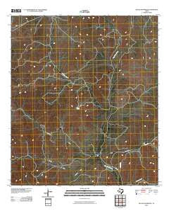 Black Waterhole Texas Historical topographic map, 1:24000 scale, 7.5 X 7.5 Minute, Year 2010
