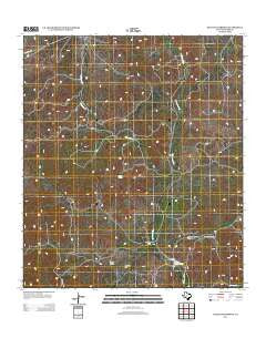 Black Waterhole Texas Historical topographic map, 1:24000 scale, 7.5 X 7.5 Minute, Year 2013