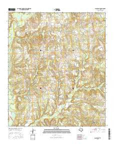 Blackfoot Texas Current topographic map, 1:24000 scale, 7.5 X 7.5 Minute, Year 2016