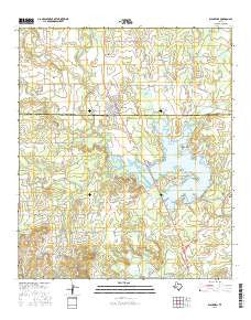 Blackwell Texas Current topographic map, 1:24000 scale, 7.5 X 7.5 Minute, Year 2016