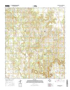 Blackwell NE Texas Current topographic map, 1:24000 scale, 7.5 X 7.5 Minute, Year 2016