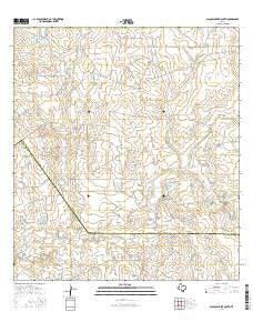 Blancas Creek South Texas Current topographic map, 1:24000 scale, 7.5 X 7.5 Minute, Year 2016