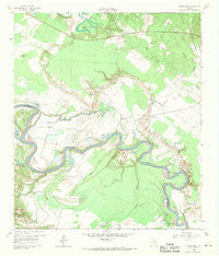 Blanchard Texas Historical topographic map, 1:24000 scale, 7.5 X 7.5 Minute, Year 1960