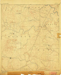 Blanco Texas Historical topographic map, 1:125000 scale, 30 X 30 Minute, Year 1894