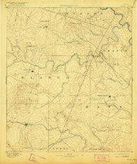 Blanco Texas Historical topographic map, 1:125000 scale, 30 X 30 Minute, Year 1894