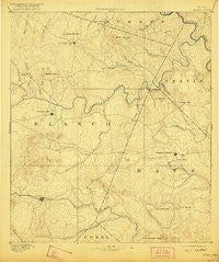 Blanco Texas Historical topographic map, 1:125000 scale, 30 X 30 Minute, Year 1894