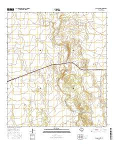 Blanco Lake Texas Current topographic map, 1:24000 scale, 7.5 X 7.5 Minute, Year 2016