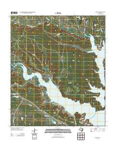 Bland Texas Historical topographic map, 1:24000 scale, 7.5 X 7.5 Minute, Year 2012