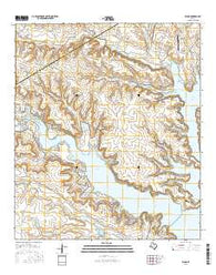 Bland Texas Current topographic map, 1:24000 scale, 7.5 X 7.5 Minute, Year 2016
