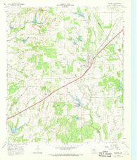 Blanket Texas Historical topographic map, 1:24000 scale, 7.5 X 7.5 Minute, Year 1966