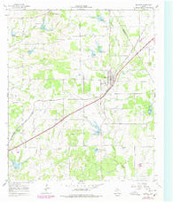 Blanket Texas Historical topographic map, 1:24000 scale, 7.5 X 7.5 Minute, Year 1966