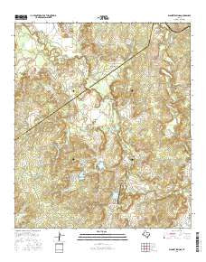 Blanket Springs Texas Current topographic map, 1:24000 scale, 7.5 X 7.5 Minute, Year 2016