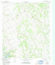 Blanton Texas Historical topographic map, 1:24000 scale, 7.5 X 7.5 Minute, Year 1966
