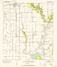Blessing Texas Historical topographic map, 1:24000 scale, 7.5 X 7.5 Minute, Year 1952