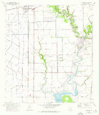 Blessing Texas Historical topographic map, 1:24000 scale, 7.5 X 7.5 Minute, Year 1952