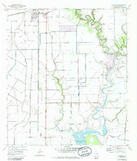 Blessing Texas Historical topographic map, 1:24000 scale, 7.5 X 7.5 Minute, Year 1972