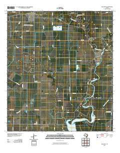 Blessing Texas Historical topographic map, 1:24000 scale, 7.5 X 7.5 Minute, Year 2010