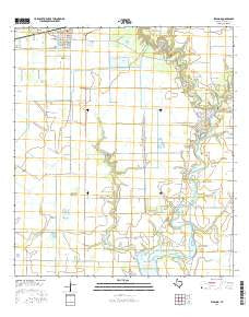 Blessing Texas Current topographic map, 1:24000 scale, 7.5 X 7.5 Minute, Year 2016