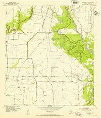 Blessing SE Texas Historical topographic map, 1:24000 scale, 7.5 X 7.5 Minute, Year 1952