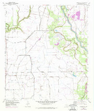 Blessing SE Texas Historical topographic map, 1:24000 scale, 7.5 X 7.5 Minute, Year 1952