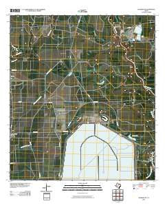 Blessing SE Texas Historical topographic map, 1:24000 scale, 7.5 X 7.5 Minute, Year 2010