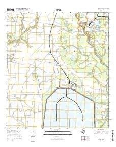 Blessing SE Texas Current topographic map, 1:24000 scale, 7.5 X 7.5 Minute, Year 2016