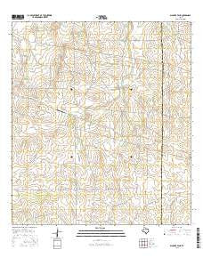 Blocker Tank Texas Current topographic map, 1:24000 scale, 7.5 X 7.5 Minute, Year 2016