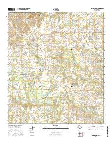 Blooming Grove Texas Current topographic map, 1:24000 scale, 7.5 X 7.5 Minute, Year 2016